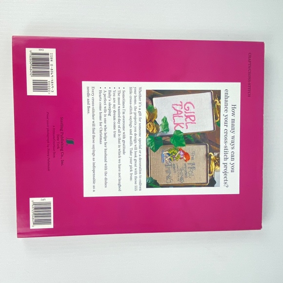 555 Little Sayings in Cross Stitch Book Craft Hardcover Patterns Instructions - Picture 2 of 13